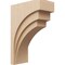 Ekena Millwork 11"W x 22"D x 33"H Classic Rockford Rough Cedar Woodgrain TimberThane Corbel, Primed Tan CORUR11X22X33ROCRCPR - alternate 1
